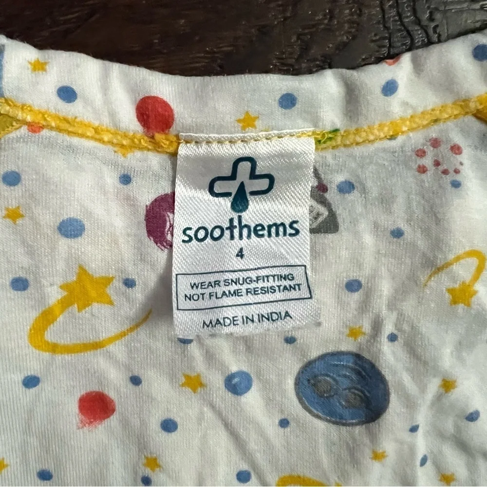 Soothems Eczema Kids Pajamas 2 Piece Set for Wet Wrap Therapy Itch Relief Sz 4